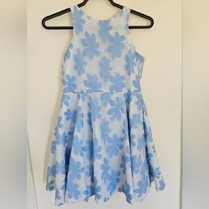 White and Blue Floral Dress from the Pastourelle Collection by Pippa and Julie